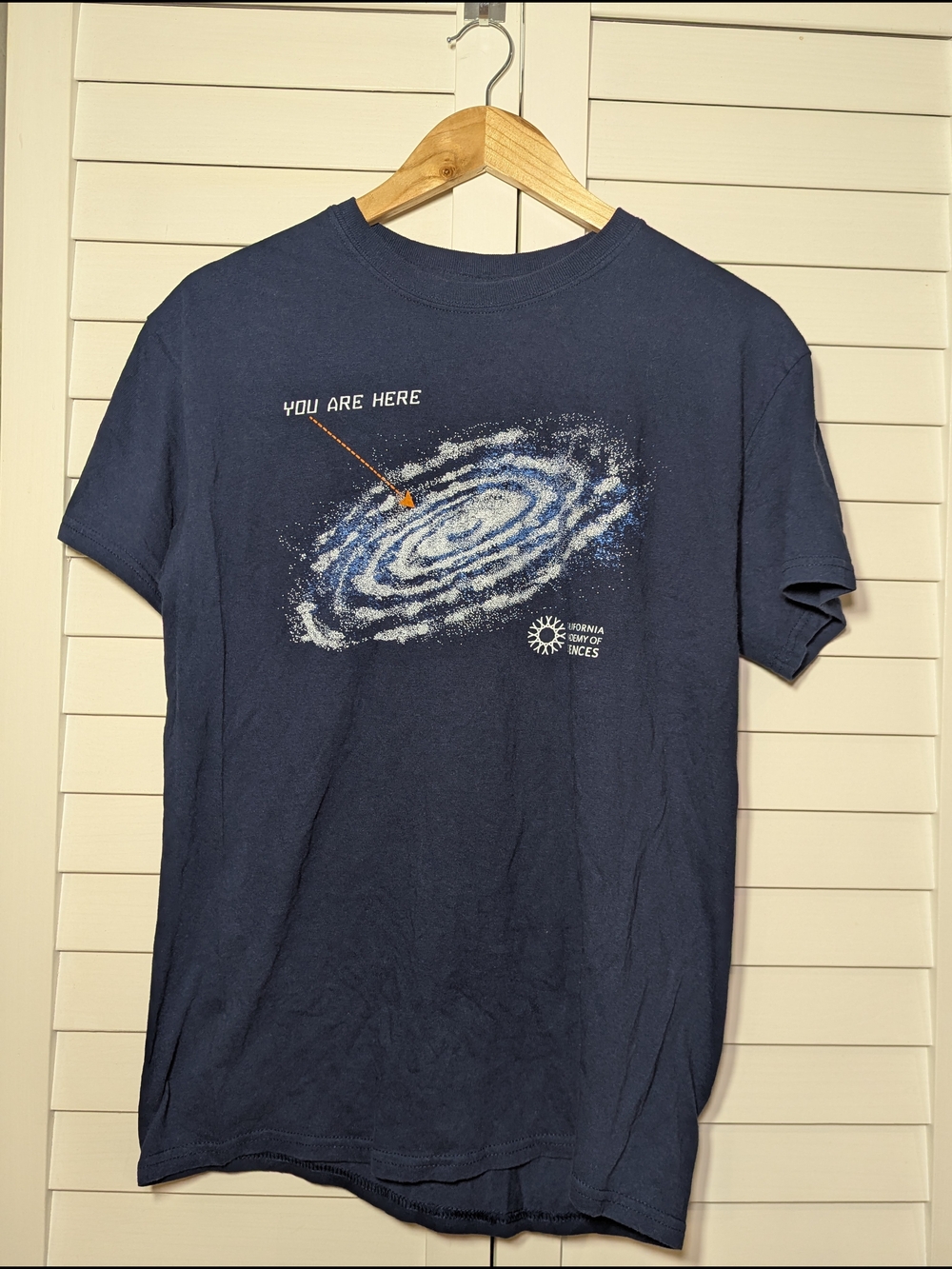 Gildan Navy 'You Are Here' Galaxy Graphic Tee